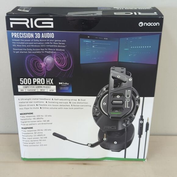 Nacon RIG 500 Pro HX Gaming Headset - Picture 2 of 3
